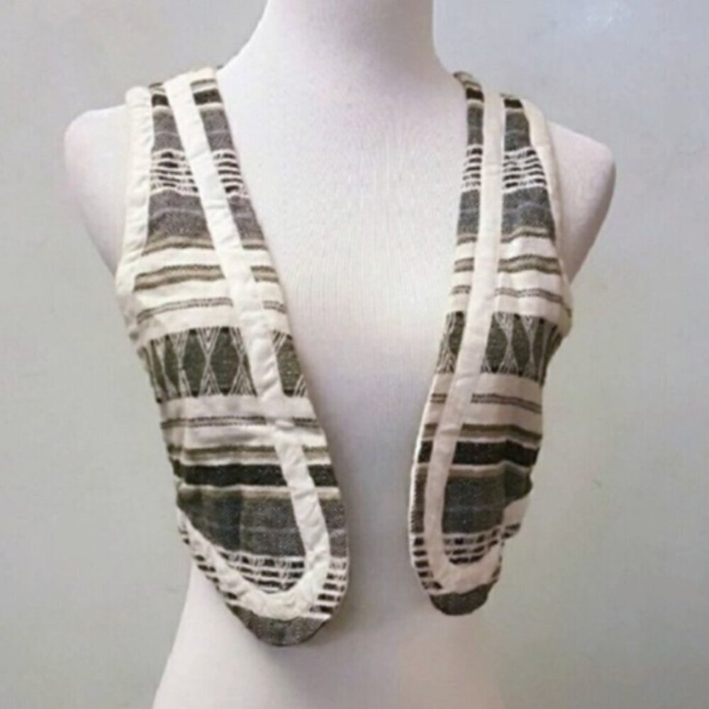 Zara mini BOHO style vest cropped size Small